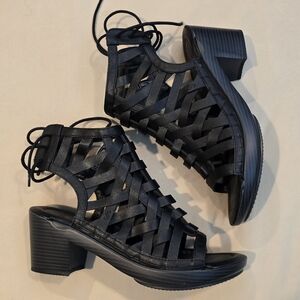 Chic Black Women's Wedge Sandals